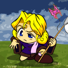 チョウチョがみつからない…!