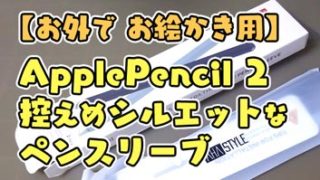【お絵かき目線】Apple Pencil の目立ち度を抑え、そのまま充電もできるグリップ【APPLE PENCIL SLEEVE】